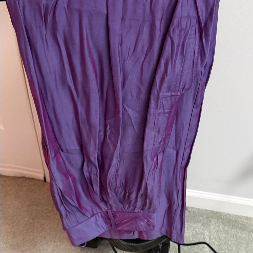 Purple Button-Up Blouse - Picture 2 of 5